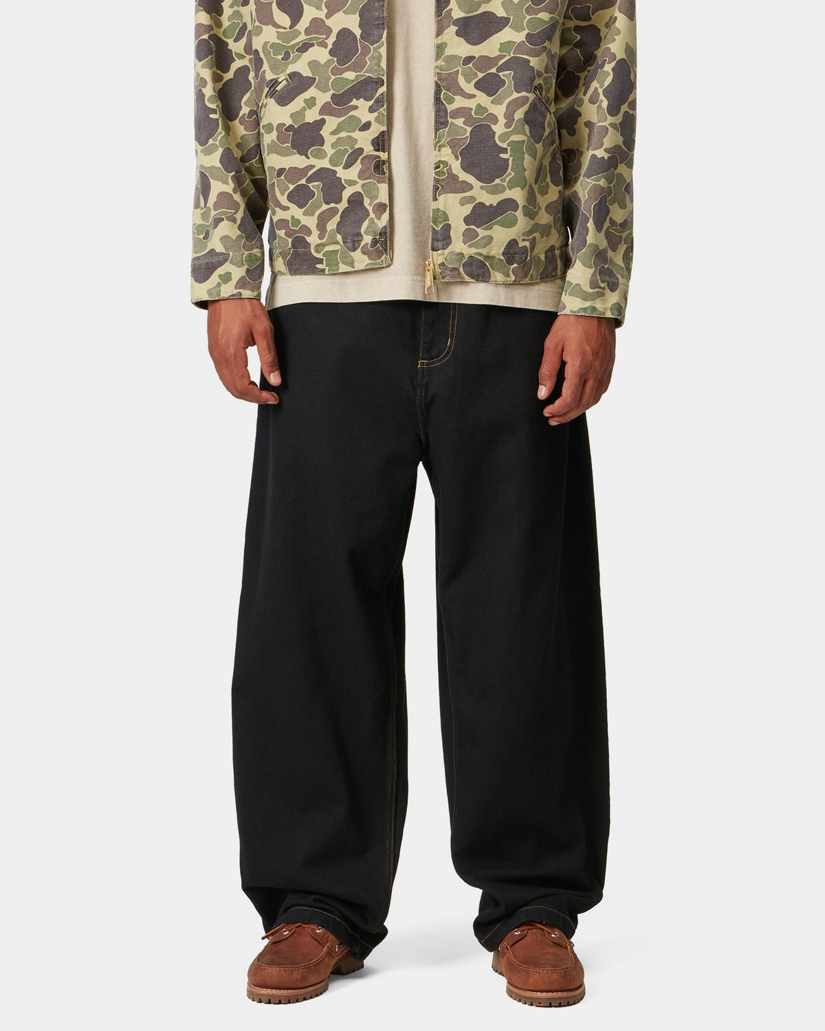 Carhartt WIP Brandon Pant Loose Straight Mens Jeans - Black Rinsed | Carhartt WIP Jeans | JEANSTORE