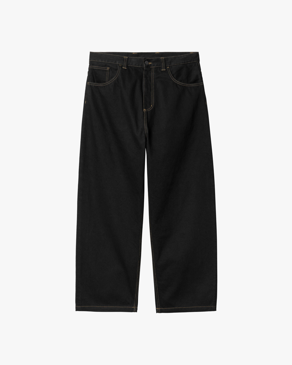 Carhartt WIP Brandon Pant Loose Straight Mens Jeans - Black Rinsed | Carhartt WIP Jeans | JEANSTORE
