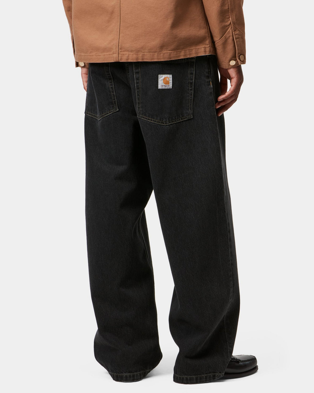 Carhartt WIP Brandon Pant Loose Straight Mens Jeans - Black Stone Washed