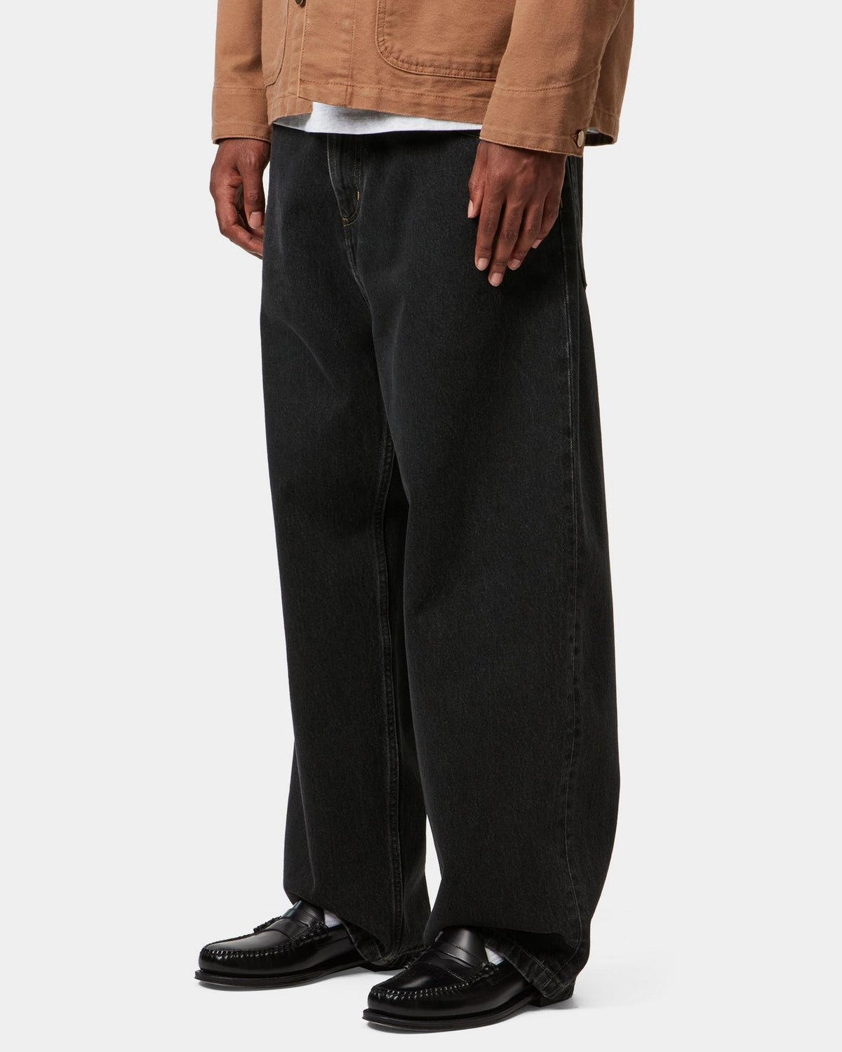 Carhartt WIP Brandon Pant Loose Straight Mens Jeans - Black Stone Washed