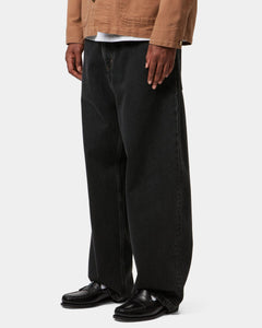 Carhartt WIP Brandon Pant Loose Straight Mens Jeans - Black Stone Washed