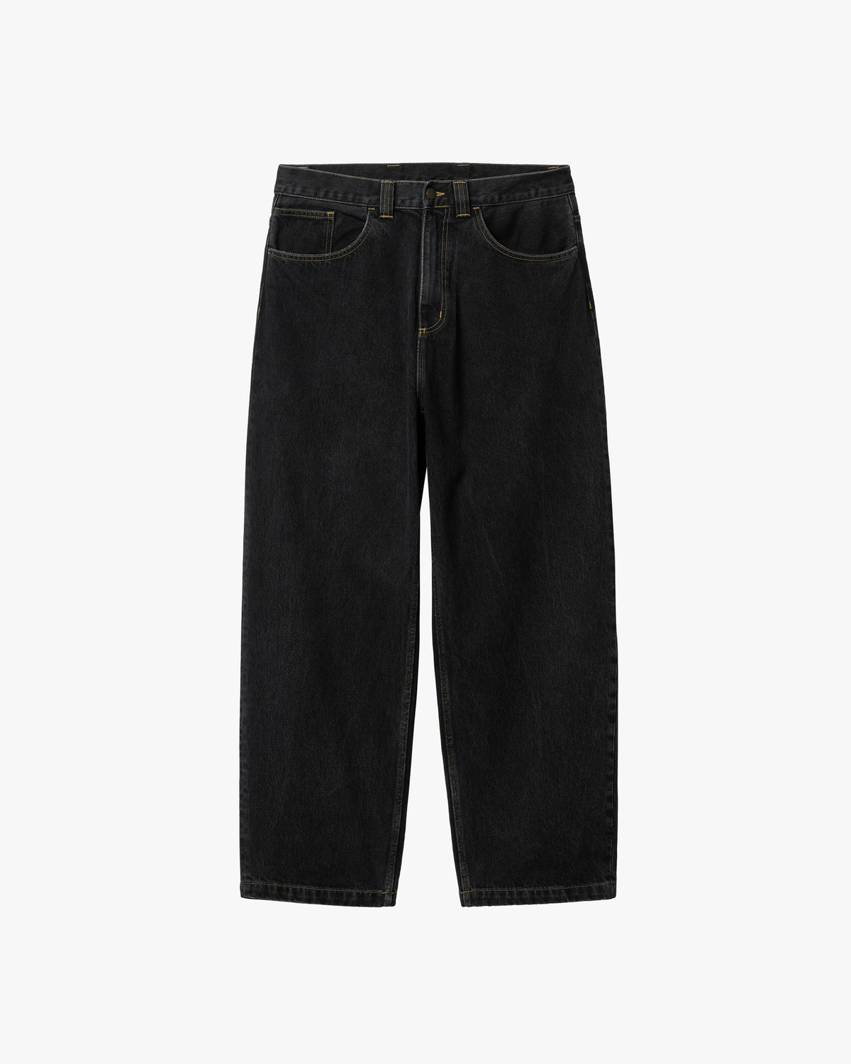 Carhartt WIP Brandon Pant Loose Straight Mens Jeans - Black Stone Washed