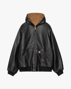 Carhartt WIP 50 Years Anniversary OG Active Jacket Leather - Black / Hamilton Brown