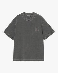 Carhartt WIP S/S Nelson Waffle Tee - Black Garment Dyed