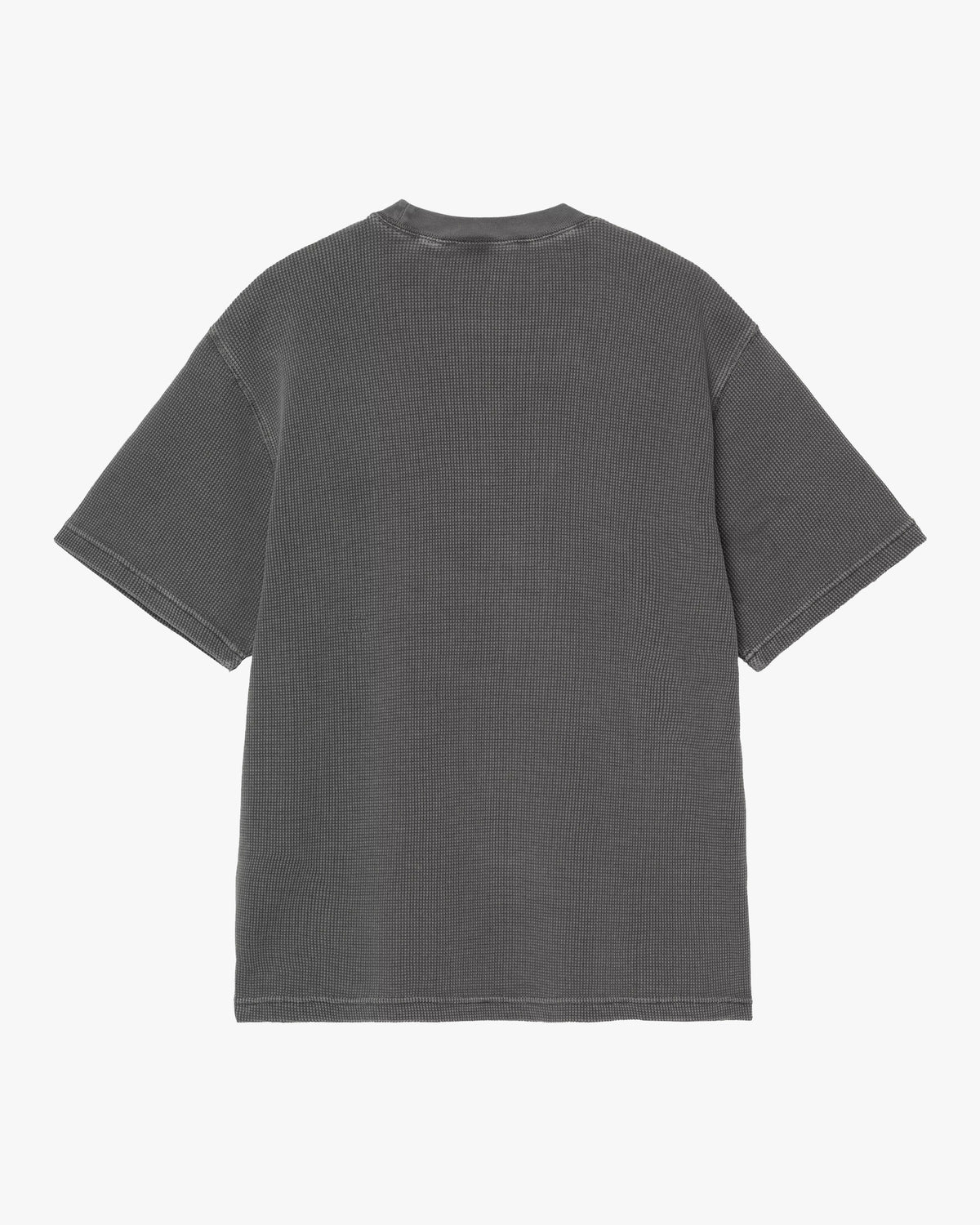 Carhartt WIP S/S Nelson Waffle Tee - Black Garment Dyed