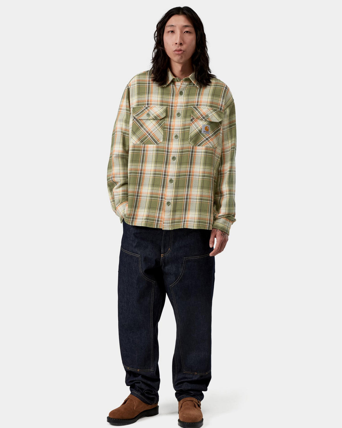 Carhartt WIP Tunick Shirt - Tunick Check / Dollar Green