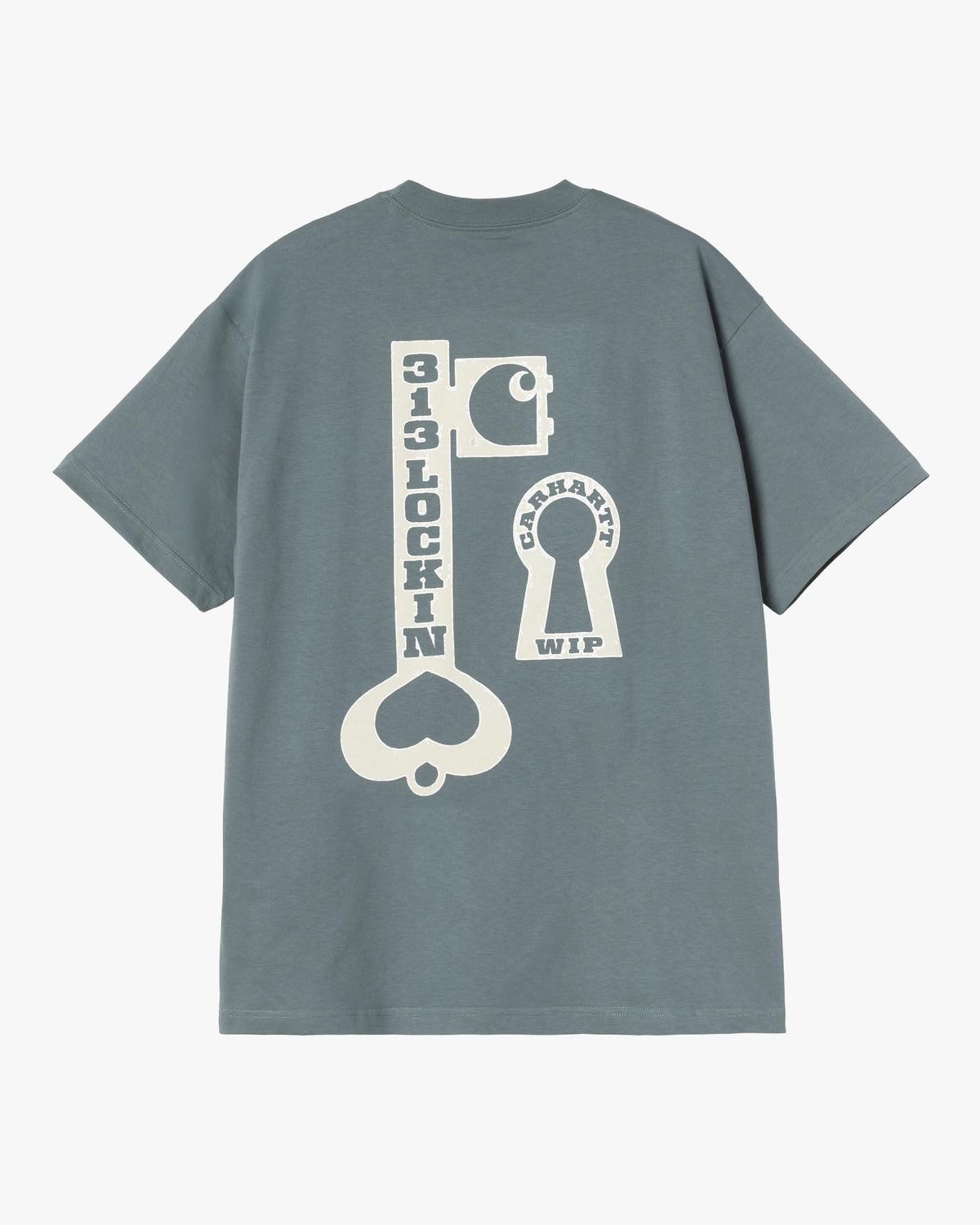 Carhartt WIP S/S Locked Tee - Cozy Blue