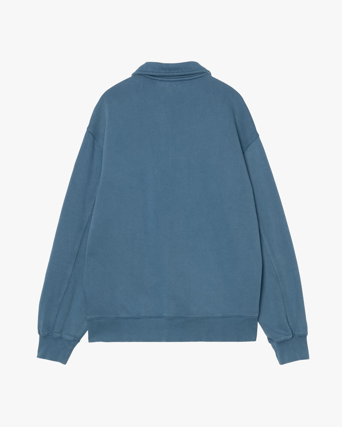 Carhartt WIP Half Zip Detroit Sweat - Blue River Stone Washed