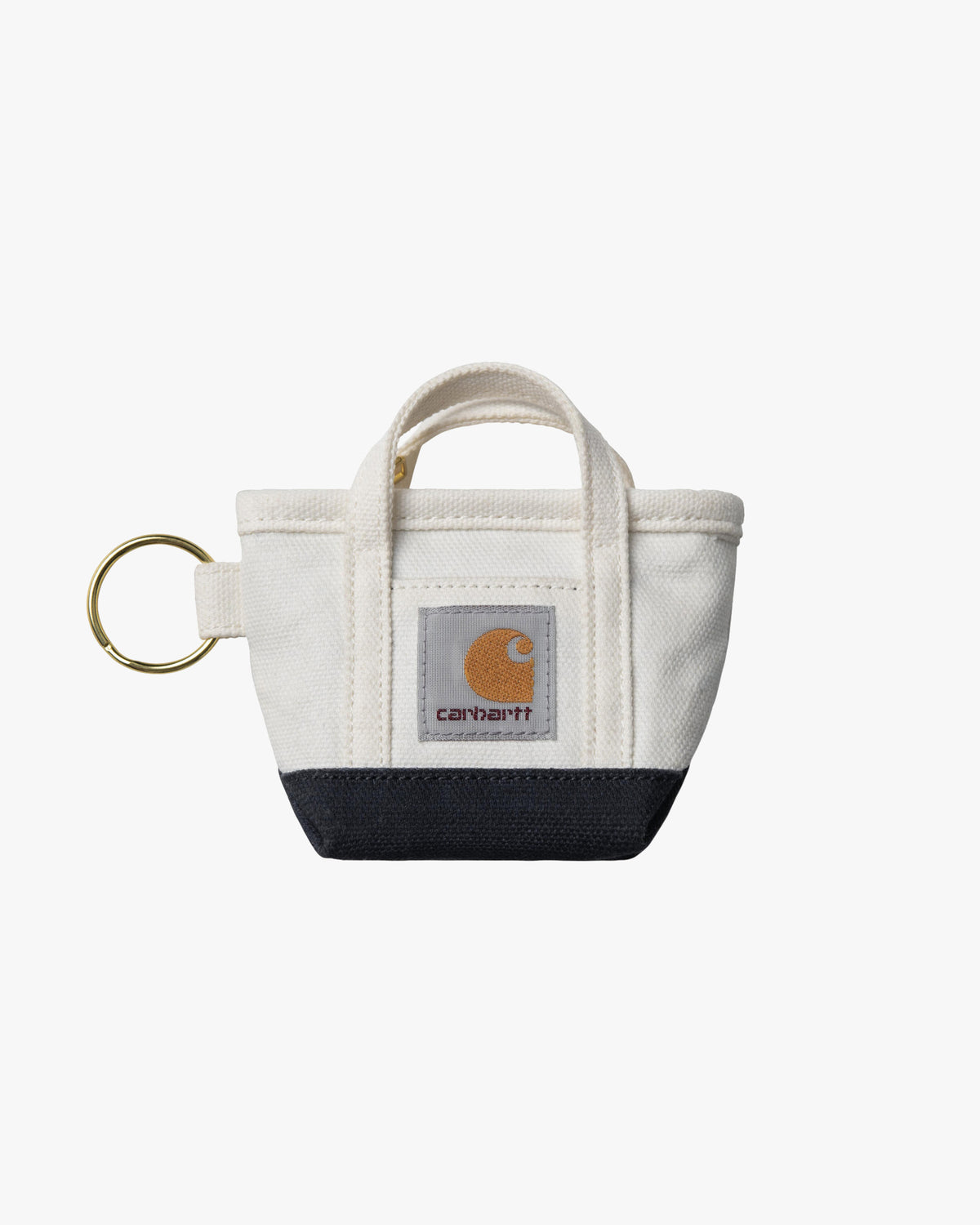 Carhartt WIP Mini Tote Bag Keychain - Natural / Blue