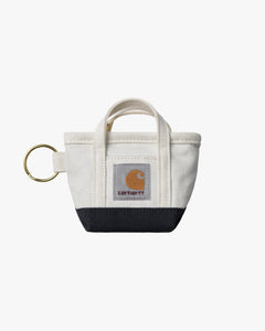 Carhartt WIP Mini Tote Bag Keychain - Natural / Blue