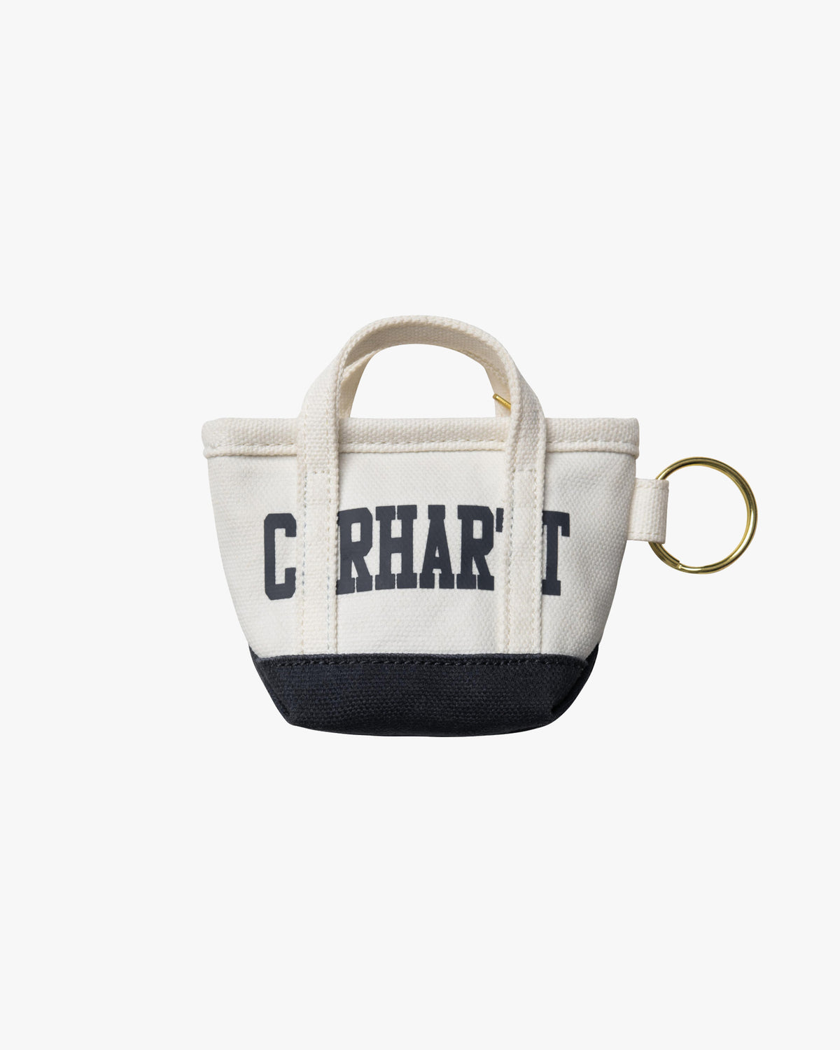 Carhartt WIP Mini Tote Bag Keychain - Natural / Blue