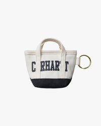 Carhartt WIP Mini Tote Bag Keychain - Natural / Blue