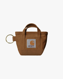 Carhartt WIP Mini Tote Bag Keychain - Hamilton Brown