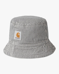 Carhartt WIP Mercer Bucket Hat - Mercer Stripe Graphite / Wax Stone Washed