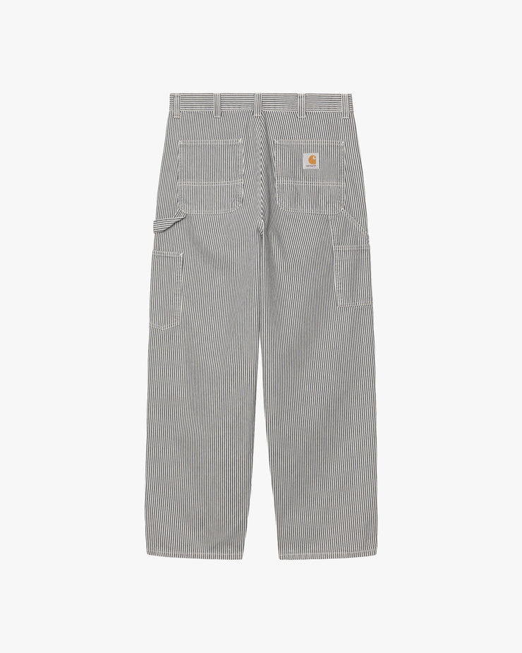 Carhartt WIP Mercer Single Knee Pant Loose Fit Trousers - Mercer Stripe Graphite / Wax Stone Washed