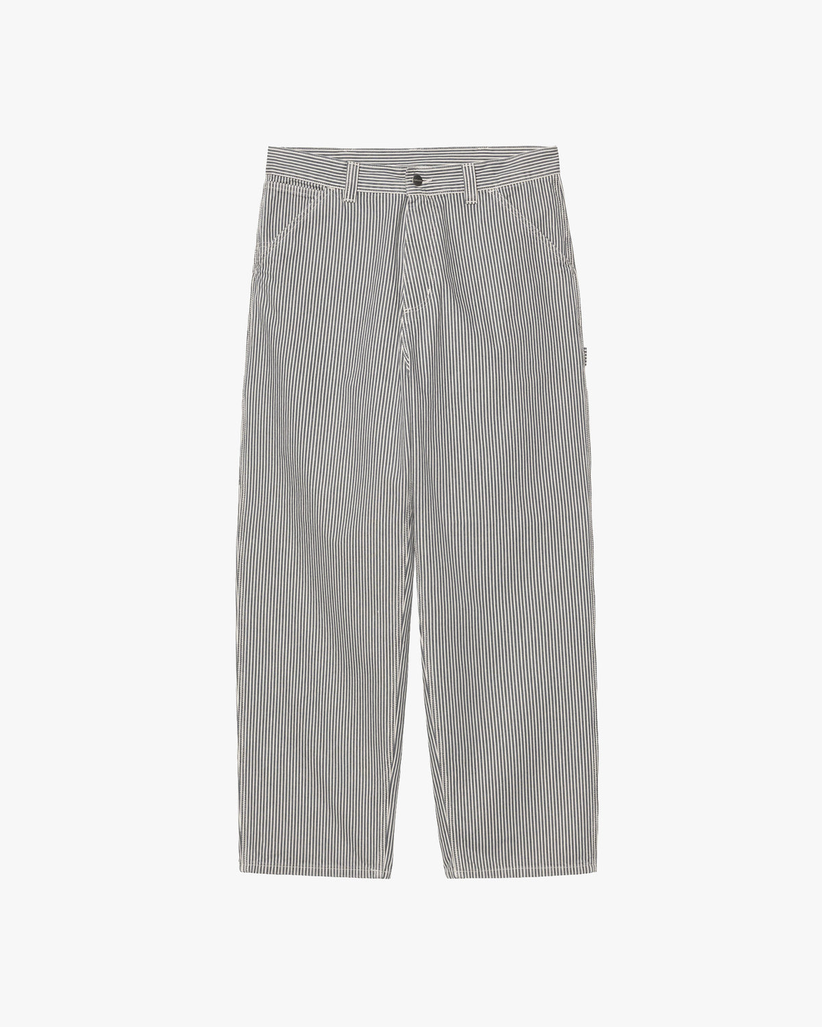 Carhartt WIP Mercer Single Knee Pant Loose Fit Trousers - Mercer Stripe Graphite / Wax Stone Washed