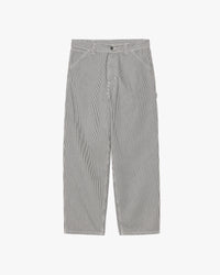 Carhartt WIP Mercer Single Knee Pant Loose Fit Trousers - Mercer Stripe Graphite / Wax Stone Washed