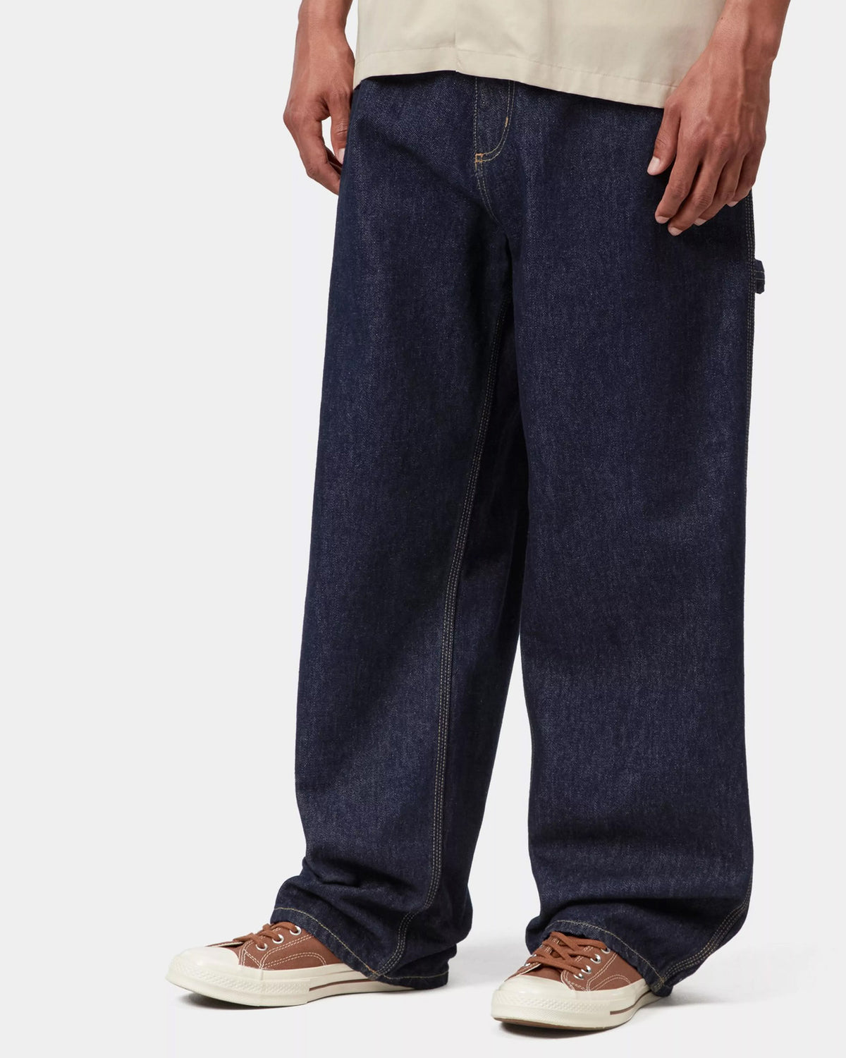 Carhartt WIP Belmont Pant Loose Straight Mens Jeans - Blue Rinsed
