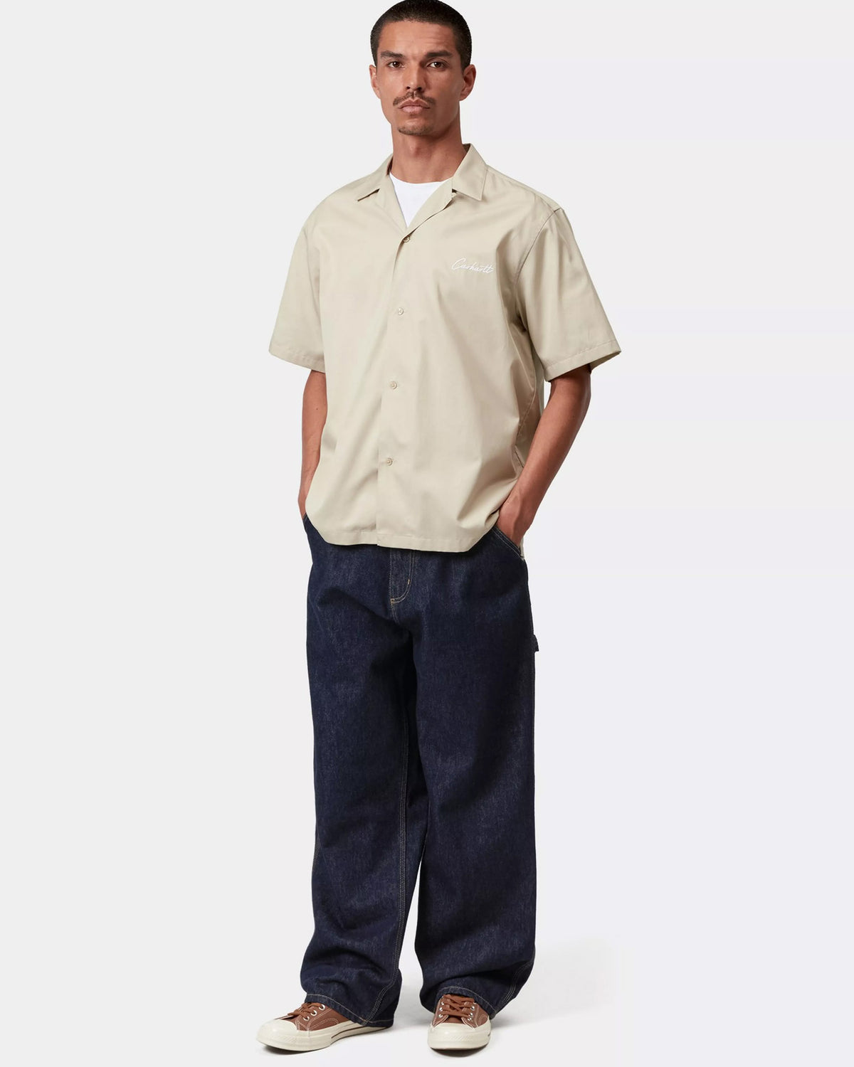 Carhartt WIP Belmont Pant Loose Straight Mens Jeans - Blue Rinsed