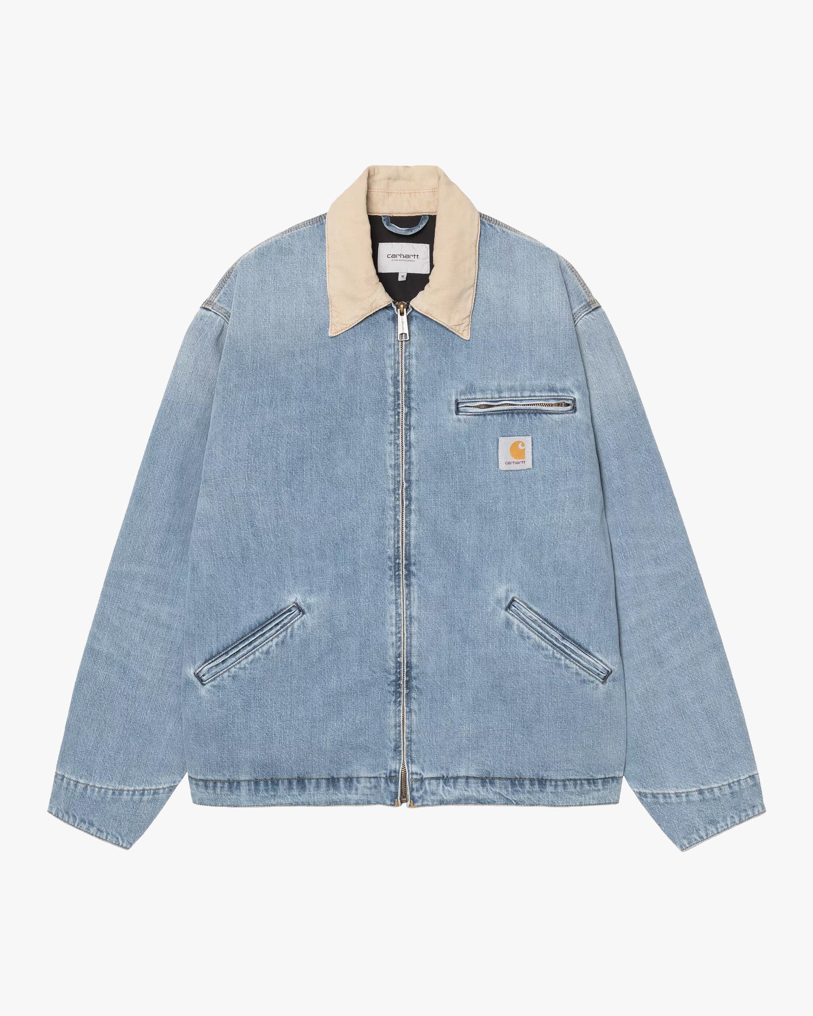 Carhartt WIP OG Detroit Jacket - Blue / Dusty Hamilton Brown Burst Was