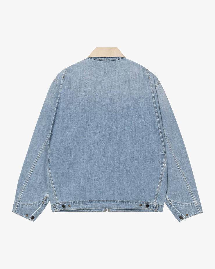 Carhartt WIP OG Detroit Jacket - Blue / Dusty Hamilton Brown Burst Washed