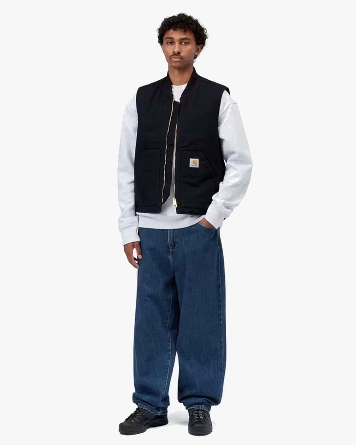 Carhartt WIP Aaron Pant Regular Tapered Mens Jeans - Blue Stone Washed