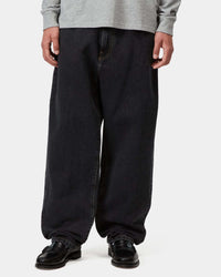 Carhartt WIP Aaron Pant Regular Tapered Mens Jeans - Black Stone Washed | Carhartt WIP Jeans | Jeanstore