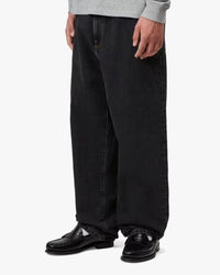 Carhartt WIP Aaron Pant Regular Tapered Mens Jeans - Black Stone Washed | Carhartt WIP Jeans | Jeanstore