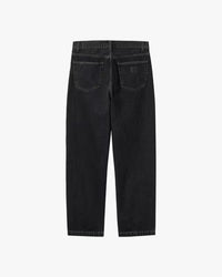 Carhartt WIP Aaron Pant Regular Tapered Mens Jeans - Black Stone Washed | Carhartt WIP Jeans | Jeanstore