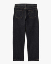 Carhartt WIP Aaron Pant Regular Tapered Mens Jeans - Black Stone Washed | Carhartt WIP Jeans | Jeanstore