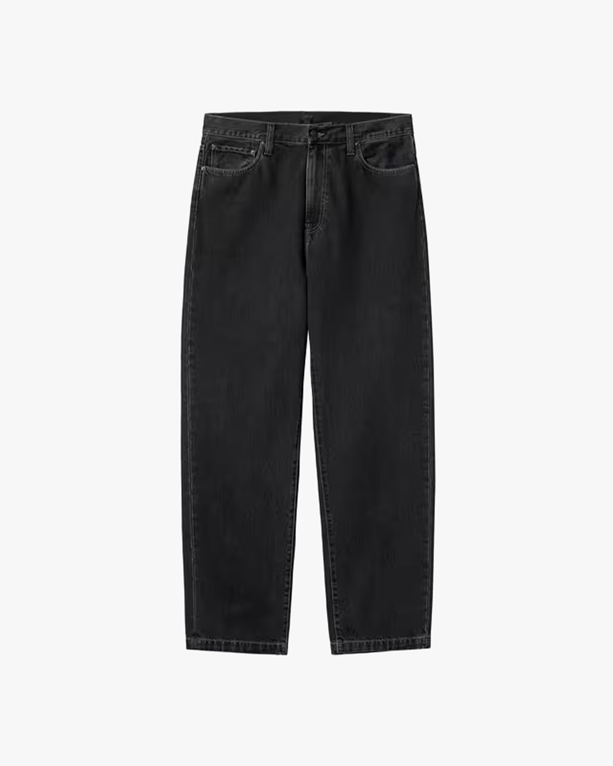 Carhartt WIP Aaron Pant Regular Tapered Mens Jeans - Black Stone Washed | Carhartt WIP Jeans | Jeanstore