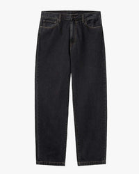 Carhartt WIP Aaron Pant Regular Tapered Mens Jeans - Black Stone Washed | Carhartt WIP Jeans | Jeanstore