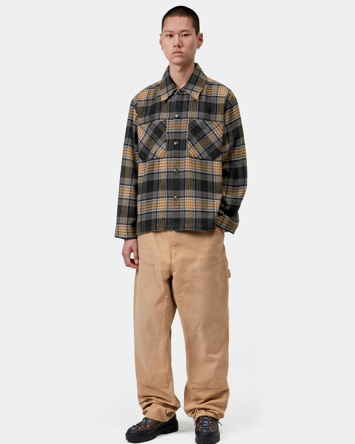 Carhartt WIP L/S Parsons Shirt - Parson Check / WIP Dusty Hamilton Brown