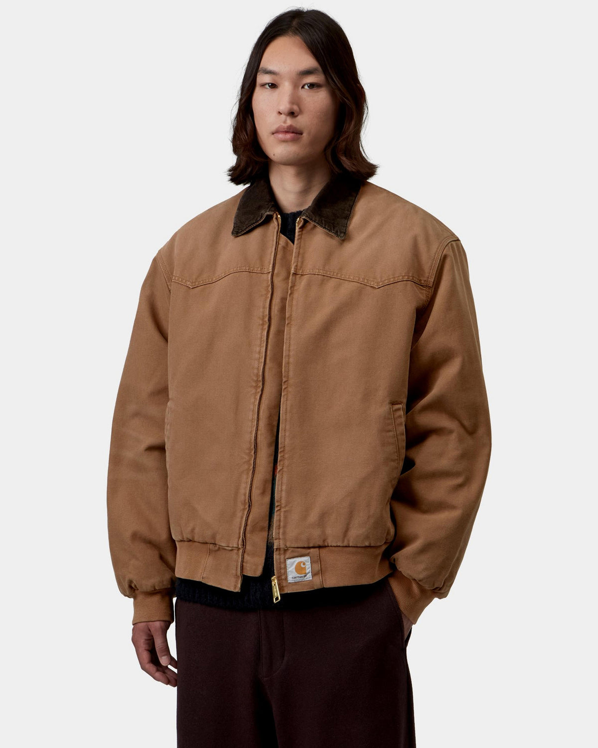 Carhartt WIP OG Santa Fe Jacket - WIP Hamilton Brown / Tobacco Stone Canvas