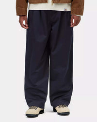 Carhartt WIP Brockman Pant Wide Fit Trousers - Dark Navy Rinsed