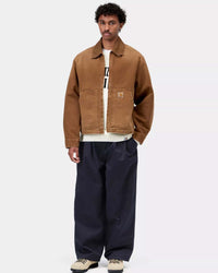 Carhartt WIP Brockman Pant Wide Fit Trousers - Dark Navy Rinsed