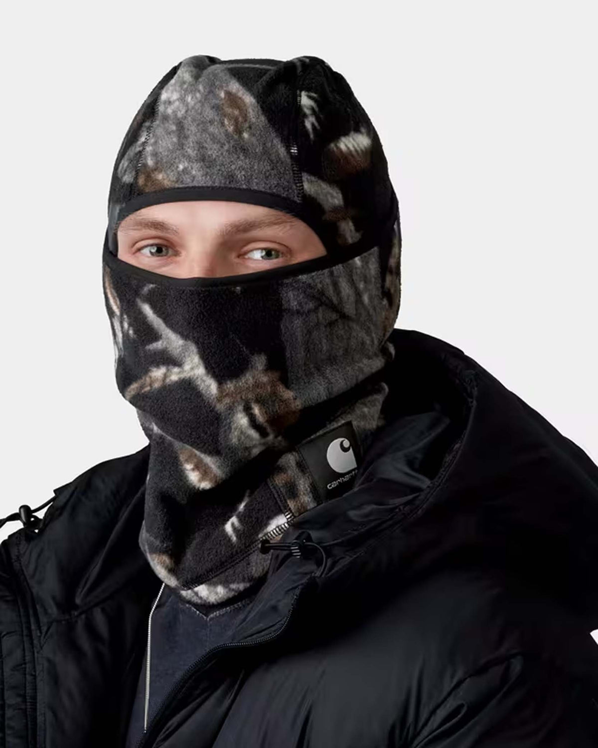 Carhartt WIP Blevin Mask - Camo Feather Tree / Black