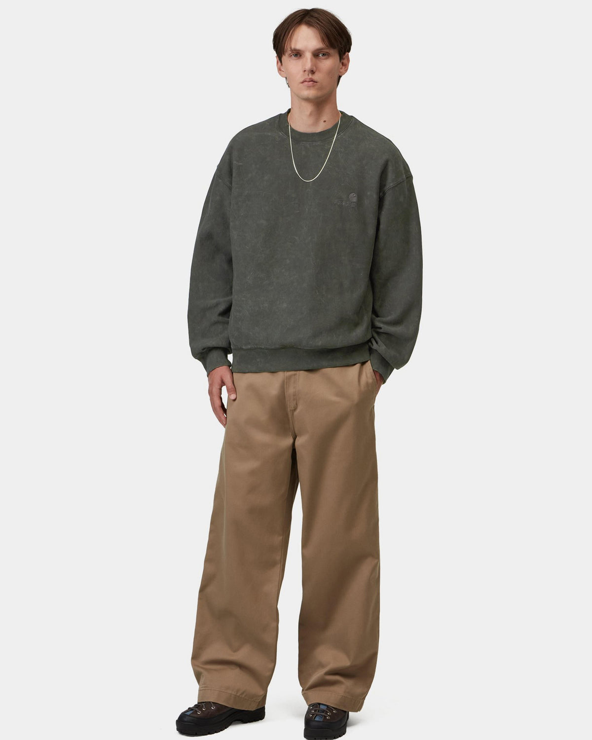 Carhartt WIP Lambert Sweat - Raven Moon Wash
