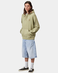 Carhartt WIP Brandon Denim Shorts - Blue Heavy Worn Bleached