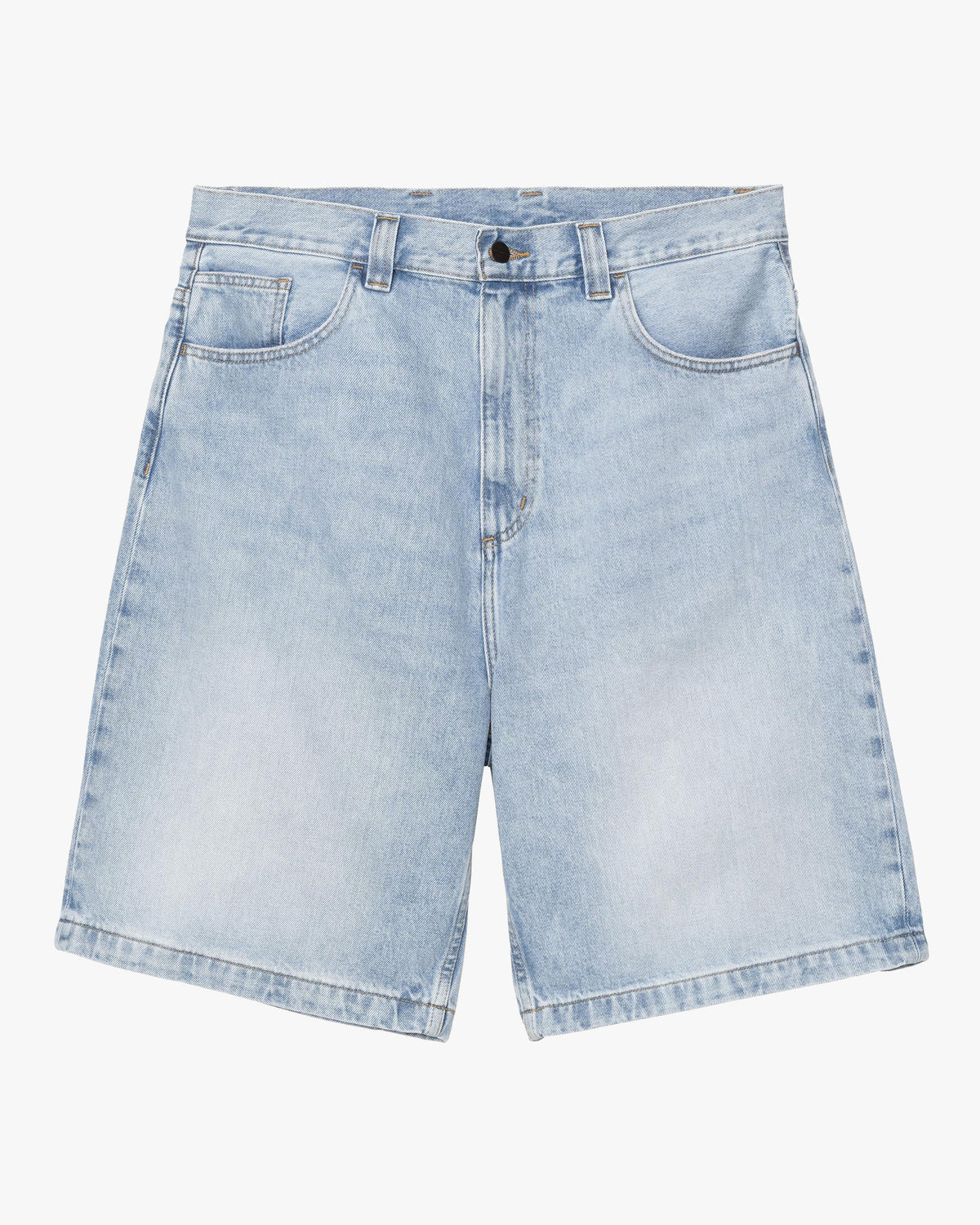 Carhartt WIP Brandon Denim Shorts - Blue Heavy Worn Bleached