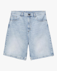 Carhartt WIP Brandon Denim Shorts - Blue Heavy Worn Bleached