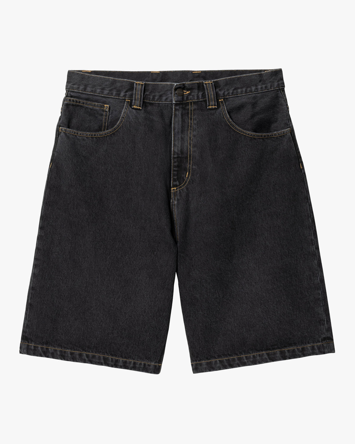 Carhartt WIP Brandon Denim Shorts - Black Stone Washed | Carhartt WIP Shorts | JEANSTORE