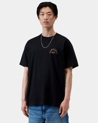 Carhartt WIP S/S Arch Script Tee - Black / WIP Hamilton Brown