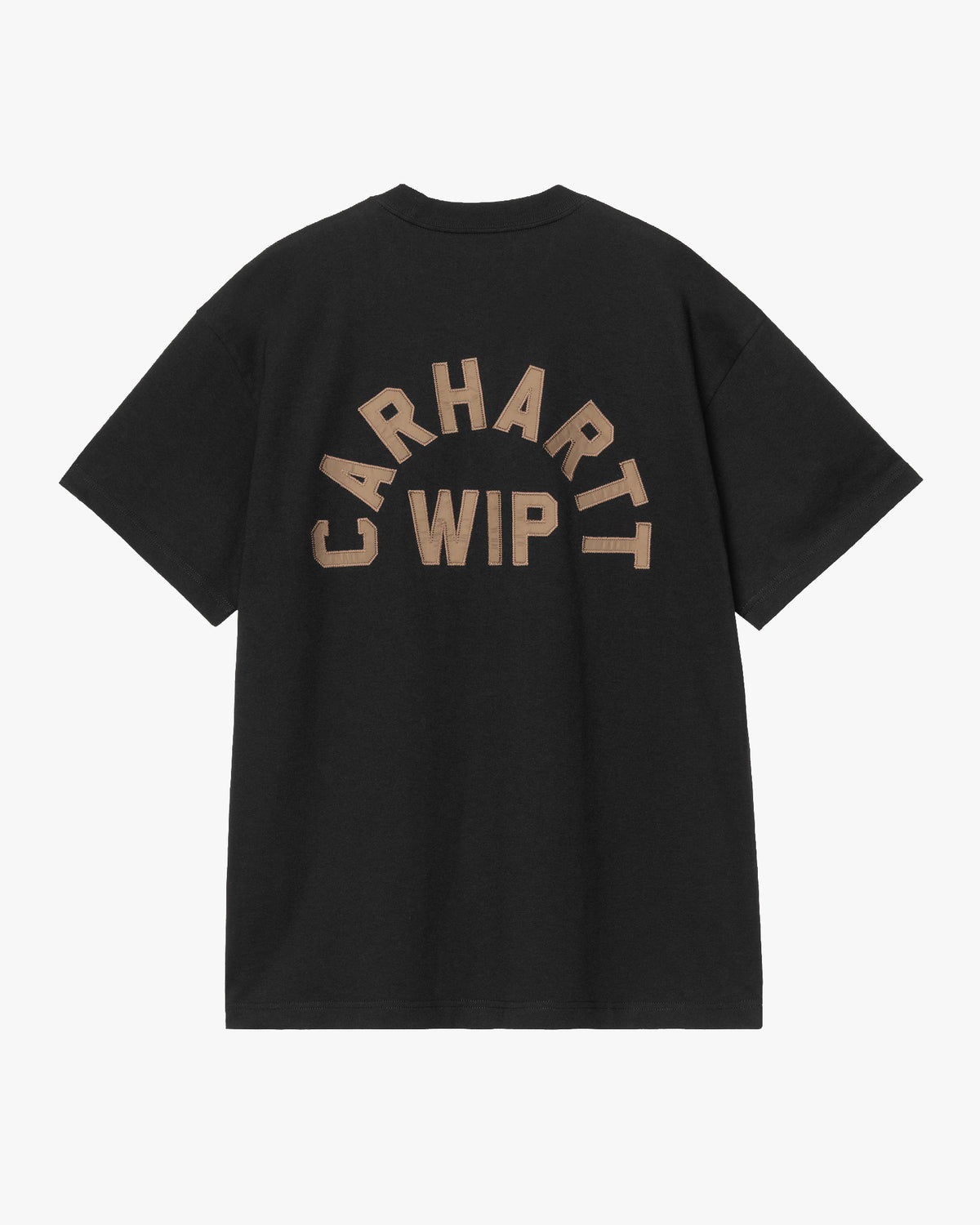 Carhartt WIP S/S Arch Script Tee - Black / WIP Hamilton Brown