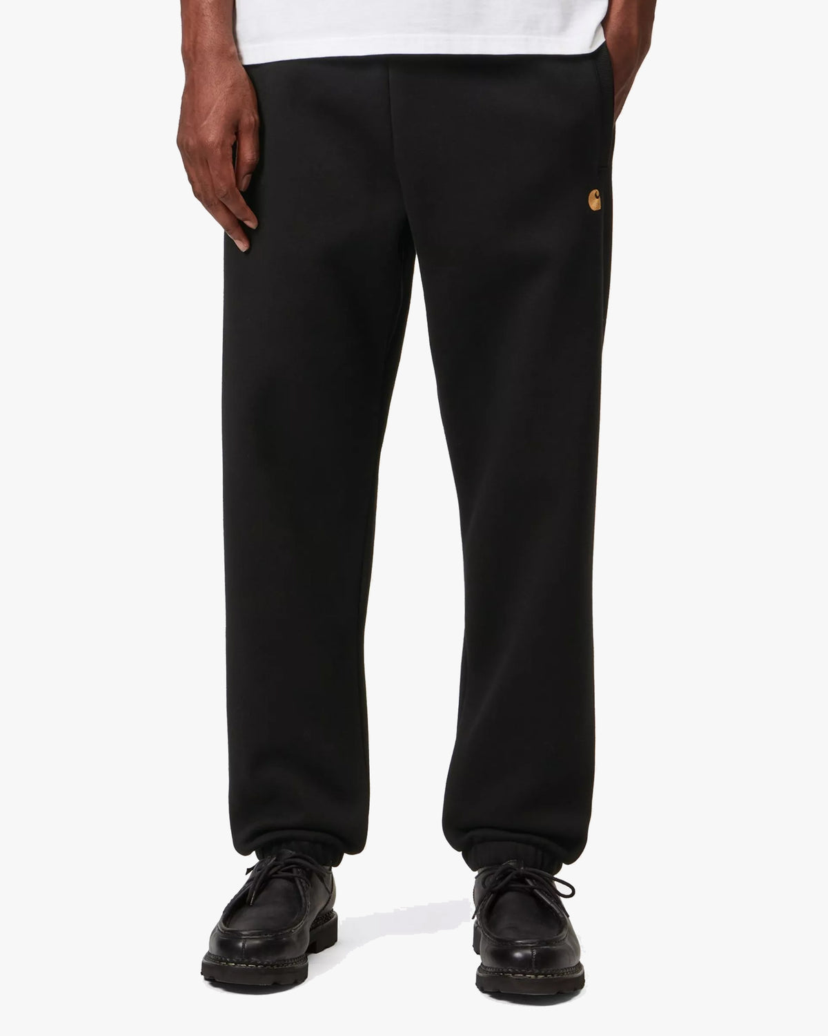 Carhartt WIP Chase Sweat Pant - Black / Gold