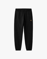 Carhartt WIP Chase Sweat Pant - Black / Gold