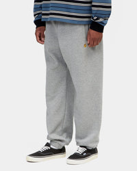 Carhartt WIP Chase Sweat Pant - Grey Heather / Gold