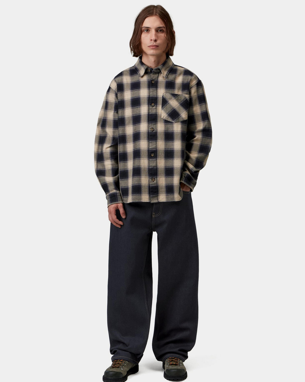 Carhartt WIP Payson Pant Wide Straight Mens Jeans - Blue Rigid