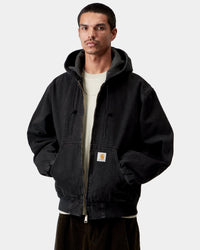 Carhartt WIP OG Active Jacket - Black Stone Washed