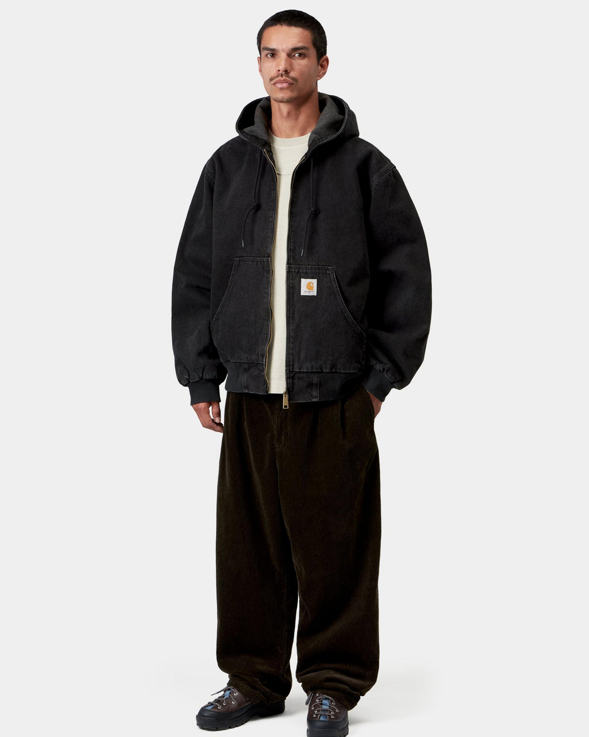 Carhartt WIP OG Active Jacket - Black Stone Washed